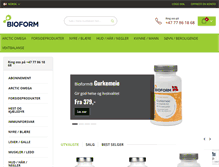Tablet Screenshot of bioform.no